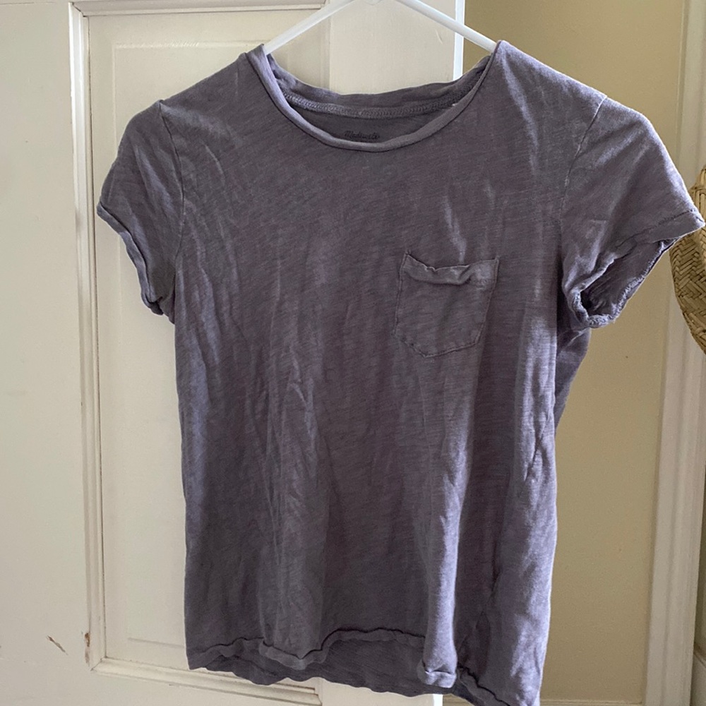 purple madewell tee, xxs